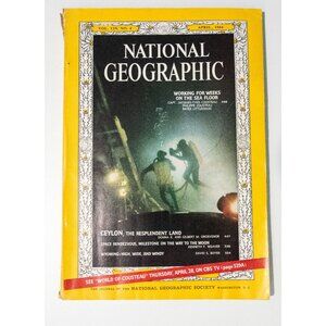 National Geographic April 1966 Vol. 129 No. 4 Working On Sea Floor